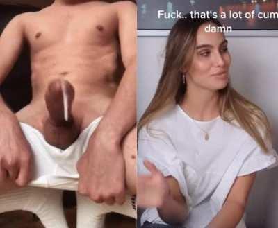 Marie dahmen hot cum reaction