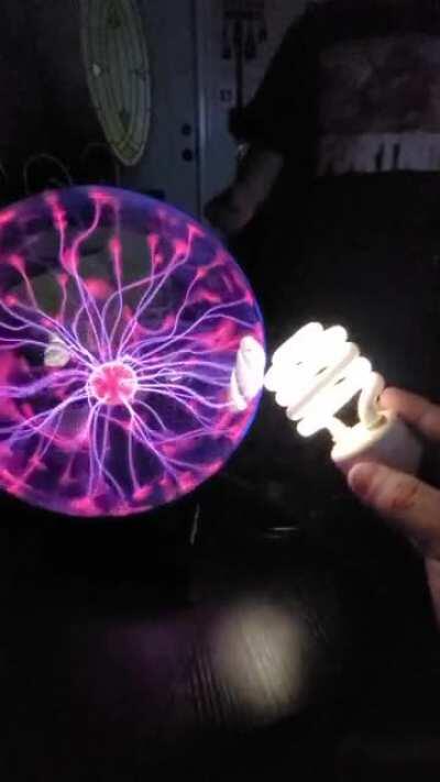 This something cool to try if you have a plasma ball
