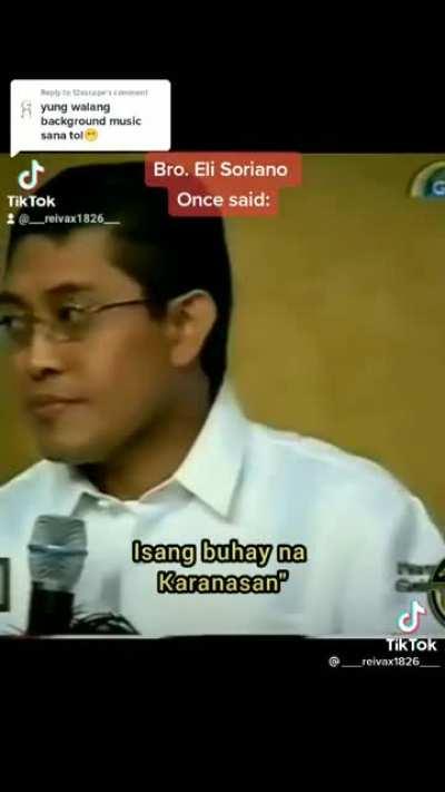 Eli Soriano once said..