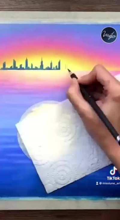 Cool drawing process credit Misslune Art