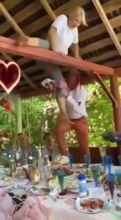 HMC while i climb up a support beam.......