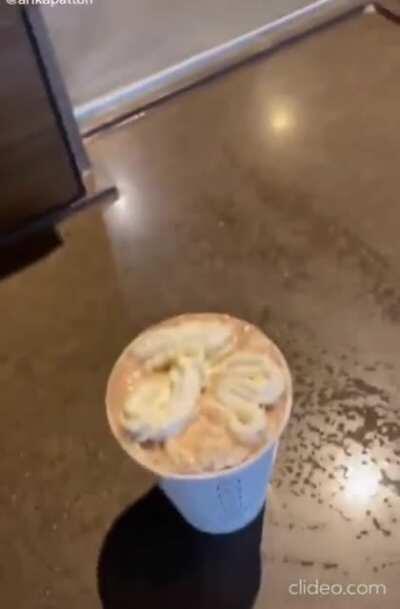Just a little extra whipped cream