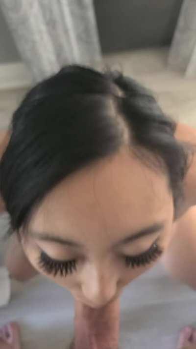 Would you like the eye contact while I suck you dry?