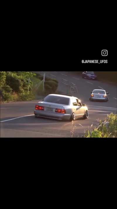 Members of VIP group Shakotan Industries leaving a stance event in Japan. 