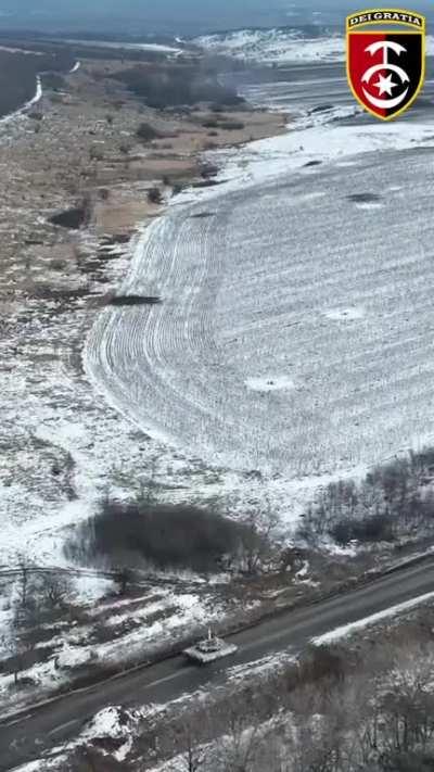 work of tank on live targets