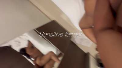 Pulling her hair in doggy makes her more horny