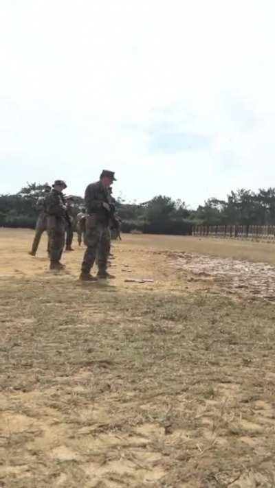 Cadet didn’t clear the chamber and fires a live round into the ground