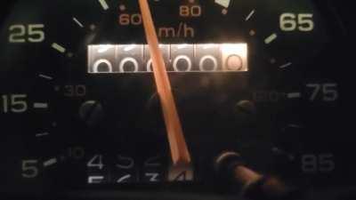 my odometer last night