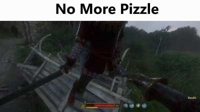 He can't yank his pizzle no more  [KCD2]