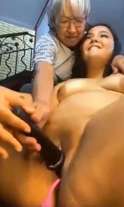 Guess she needed some help!