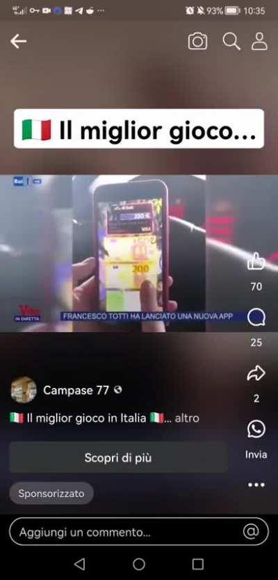 Belle ste nuove pubblicità truffe sponsorizzate da 