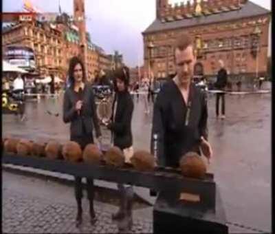 WCGW trying to smash 90 coconuts in 1 minute on live national tv. CC: 