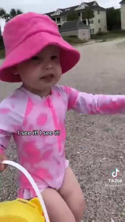 The little happy run at the end…