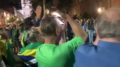 In Brasil The globalists heretics coup plotters supporters of bolsonaro asks for help to the aliens 🤡🌐🤡