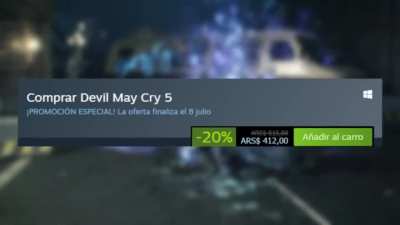 Ya paso 1 año sin pesos argentinos en Steam
