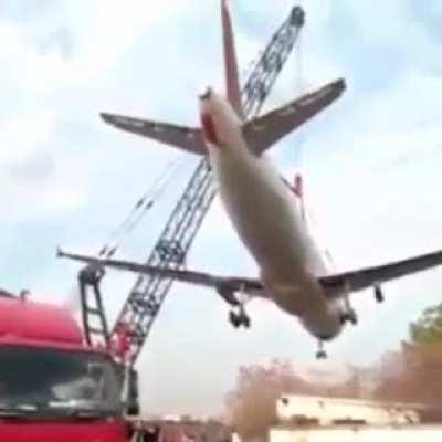 WCGW when you used a small crane to lift an airplane.
