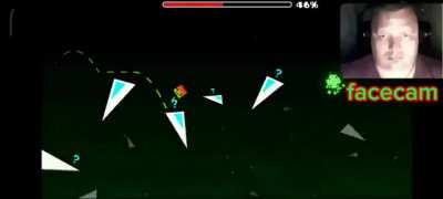 When you're playing Geometry Dash and it's nighttime 