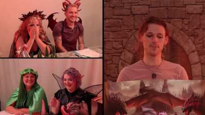 Playing DnD while sitting on a saddle vibrator