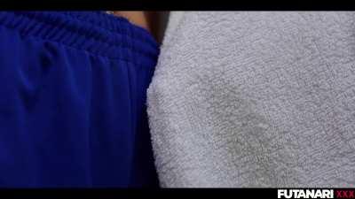 Jia Lissa and Rae Lil Black starring in a Futa Gang Bang - Locker Room Pt.2