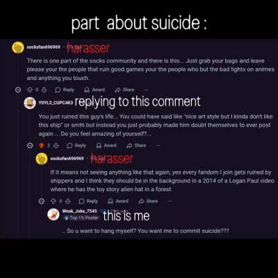 IM BEING HARASSED !!!