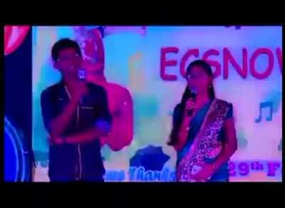 indian ISKOOL boys and girls after learning to sing a BTS & k-pop songs