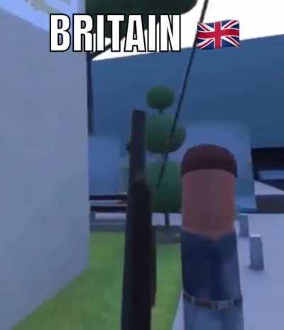 British police when you have a butter knife