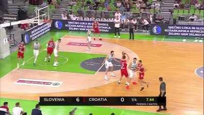 [Highlight] Luka alley oop assists to Mike Tobey (Slovenia vs Croatia)