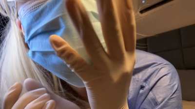 Face mask + surgical gloves