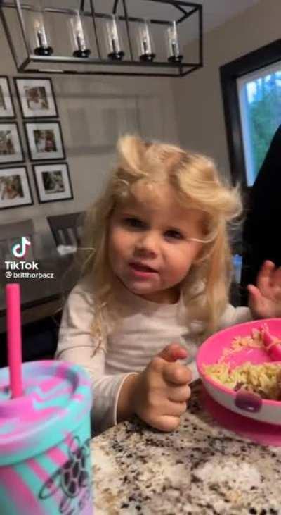 She’ll grow up to be a Karen. 😩