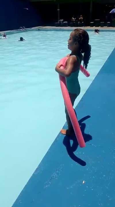 Jumping on the pool