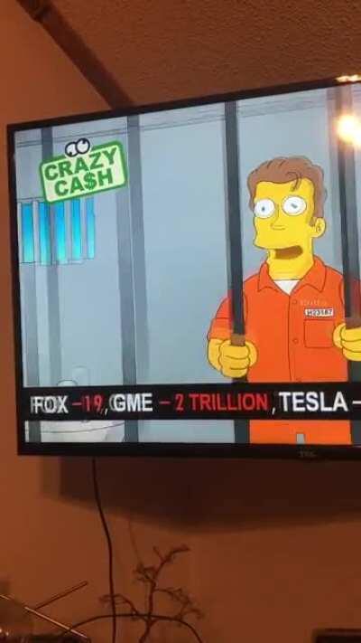 Simpsons GME ticker