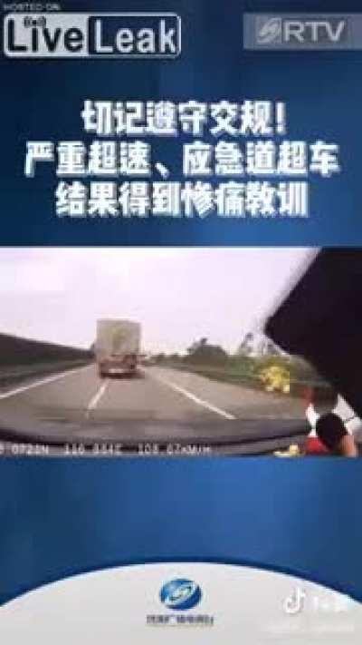 Driver causes fatal accident.