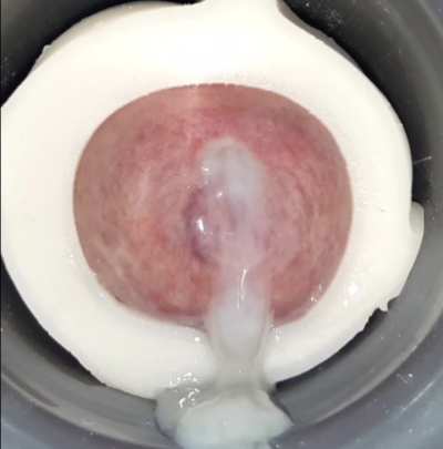 A slowmo close up Video of me cumming inside my fleshlight