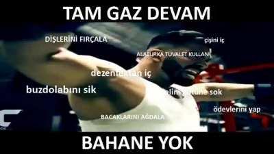 Bahane yok