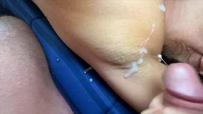 He used my armpit like a pussy, then came all over it.