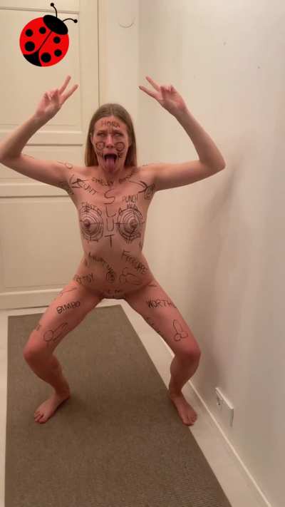 Showing my covered body
