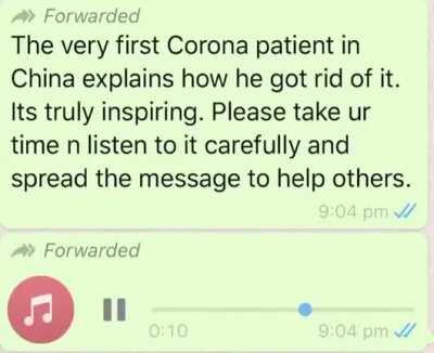 First Coronavirus patient explains how he recovered #inspiring