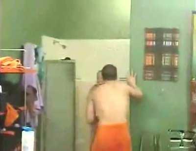 Dragged out of shower