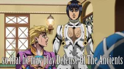 I Giorno Giovanna humbly submit a toast