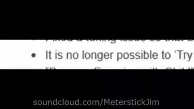 Sims 3 patch notes crapped this legend out a while ago but it’s worth a listen to it even to this day