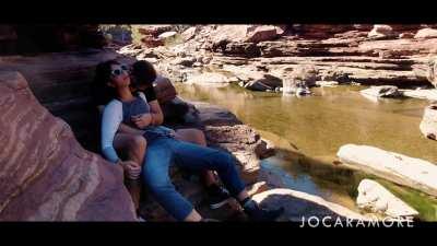 Getting my pussy rubbed while out on a hike.