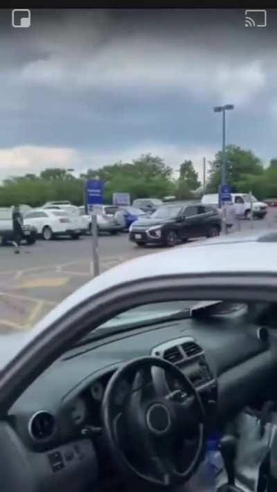 Man attacks couple gets run down by car