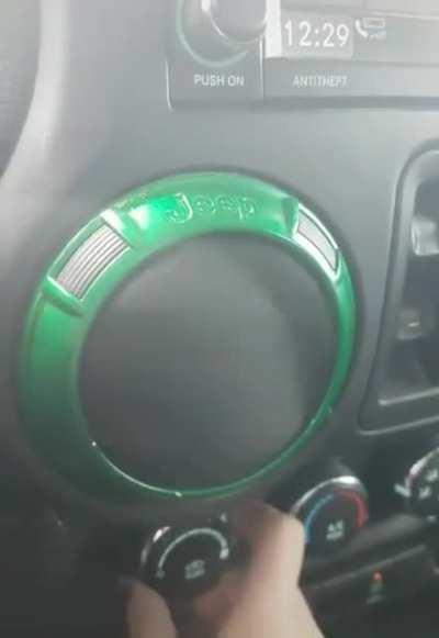 AC in this jeep makes helicopter sounds