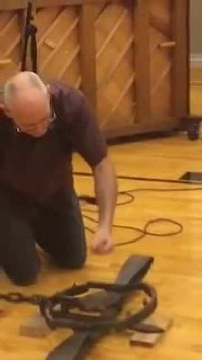 Old man vs Bear trap