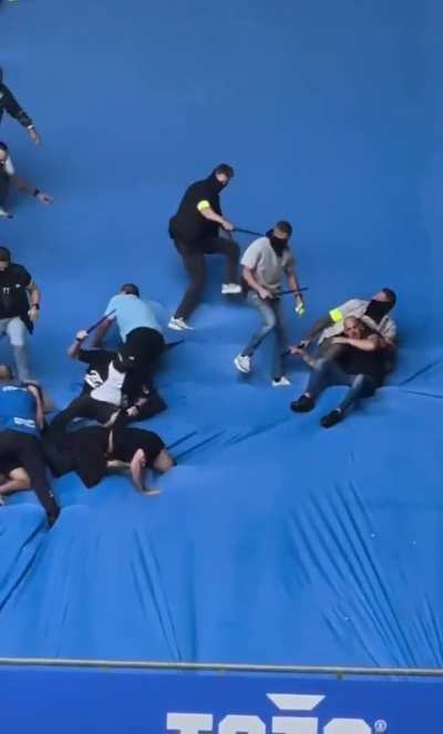 Undercover police takes out rioters