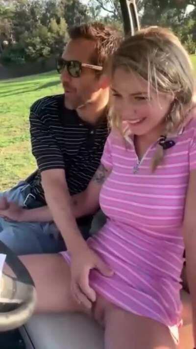 Gabbie Carter gets creampie on the golf field