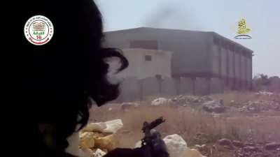 FSA fighters trade fire with Regime forces during a purported SAA offensive in Aleppo - 8/6/15