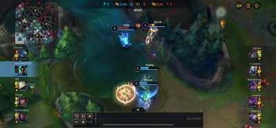 Driven + Karma losing level 1 against Ashe