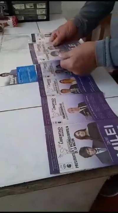 Quilmes: Vecino denuncia que le dejaron boletas de Milei junto a la boleta de Mayra Mendoza