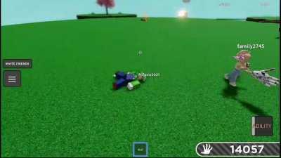 Was playing slap battles and this happened …